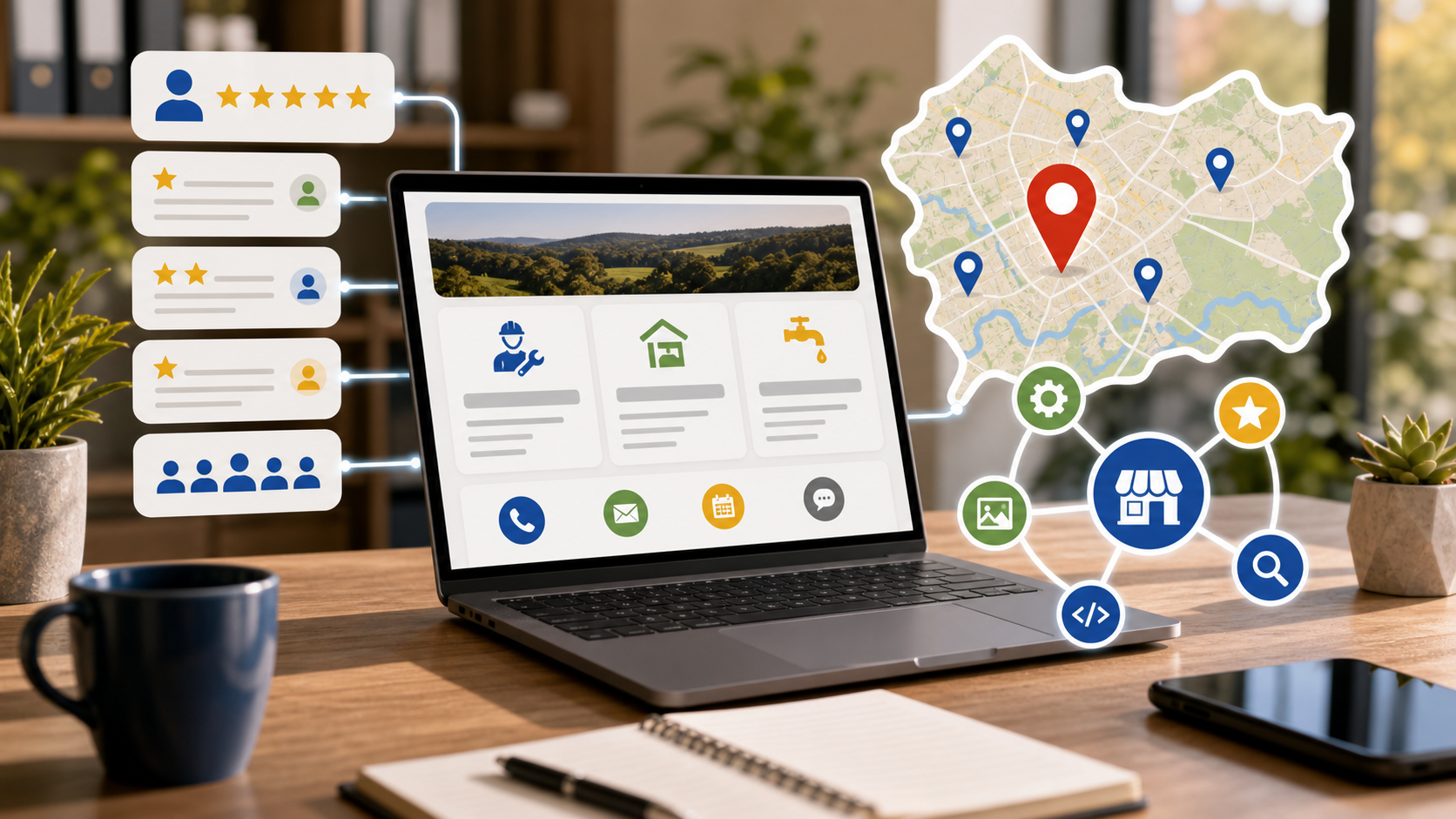Campbelltown local SEO workflow with Macarthur service area map reviews website optimisation and customer enquiry signals
