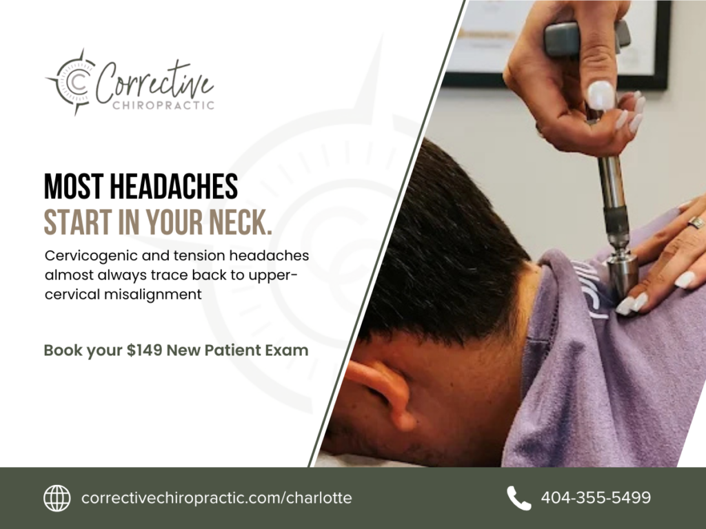 Corrective Chiropractic Most Headaches patient acquisition post