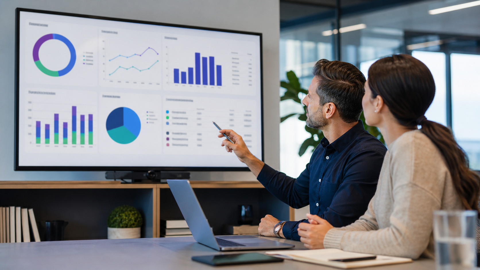 Monthly marketing report showing leads, conversions and ad spend