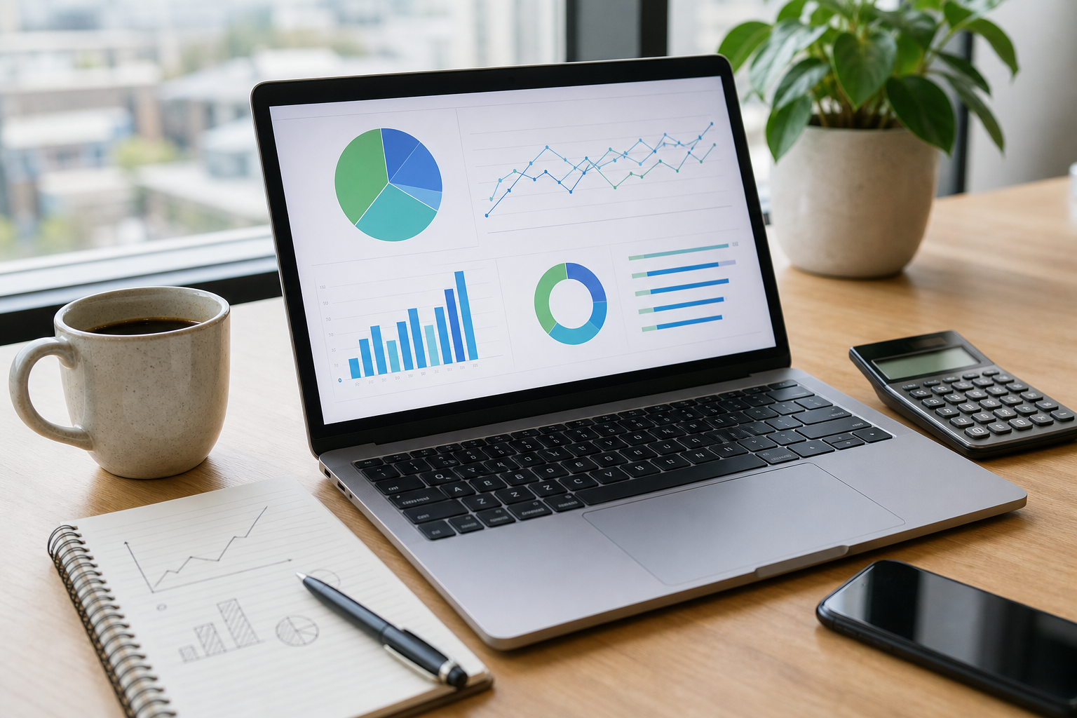 Digital marketing ROI metrics dashboard for an Australian service business