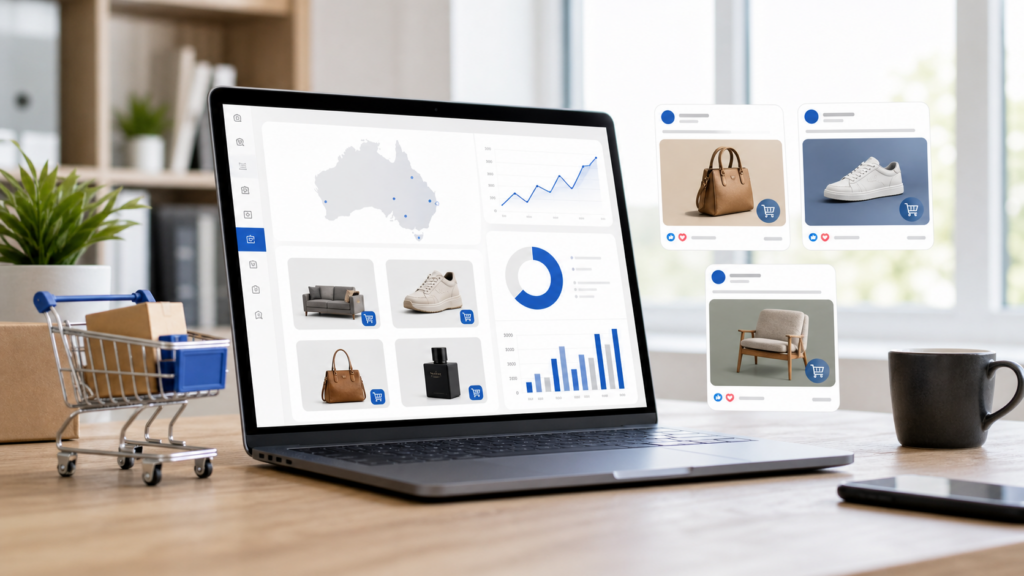 Australian ecommerce marketing analytics dashboard