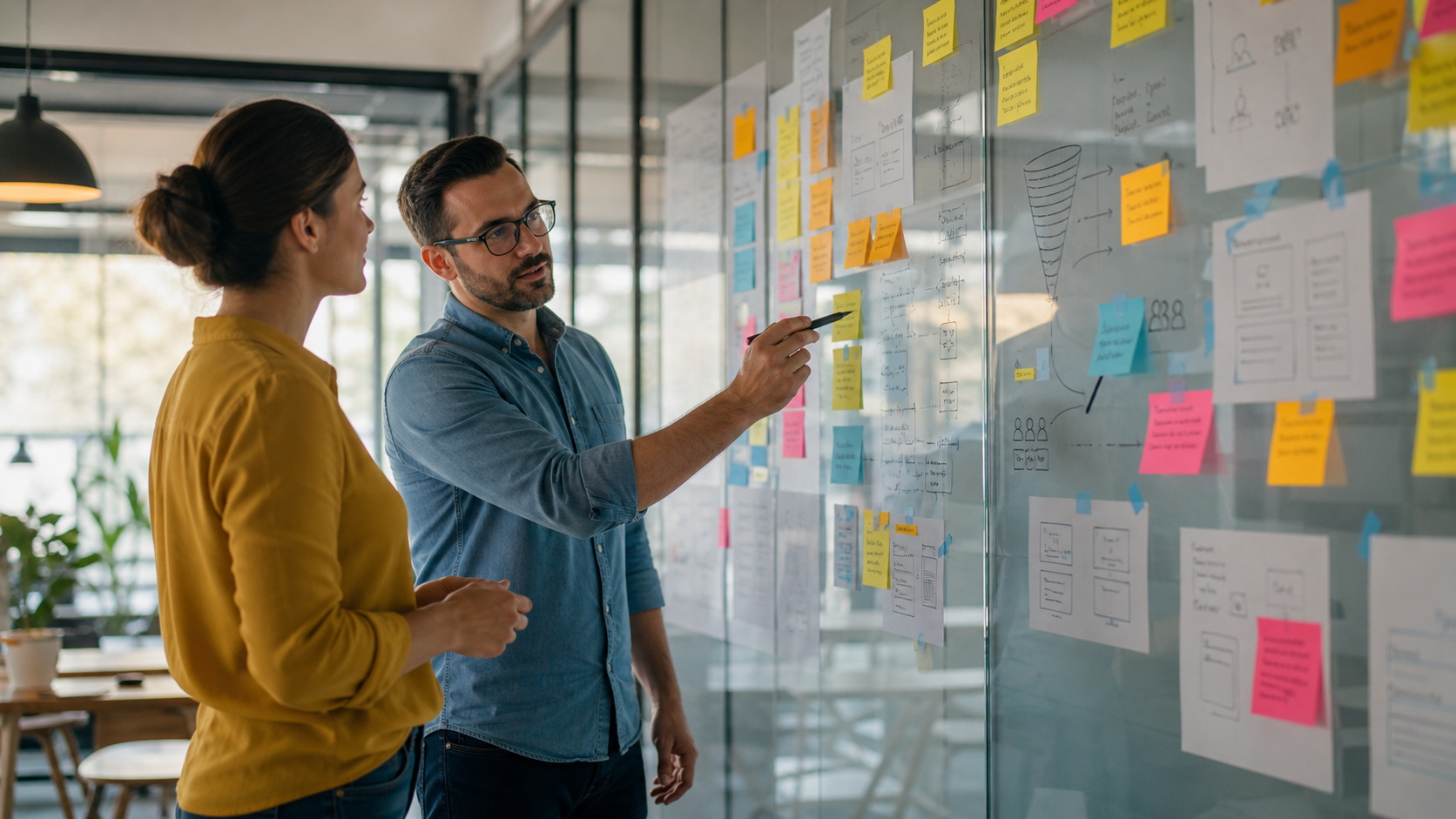 Team planning an SEO strategy around search intent