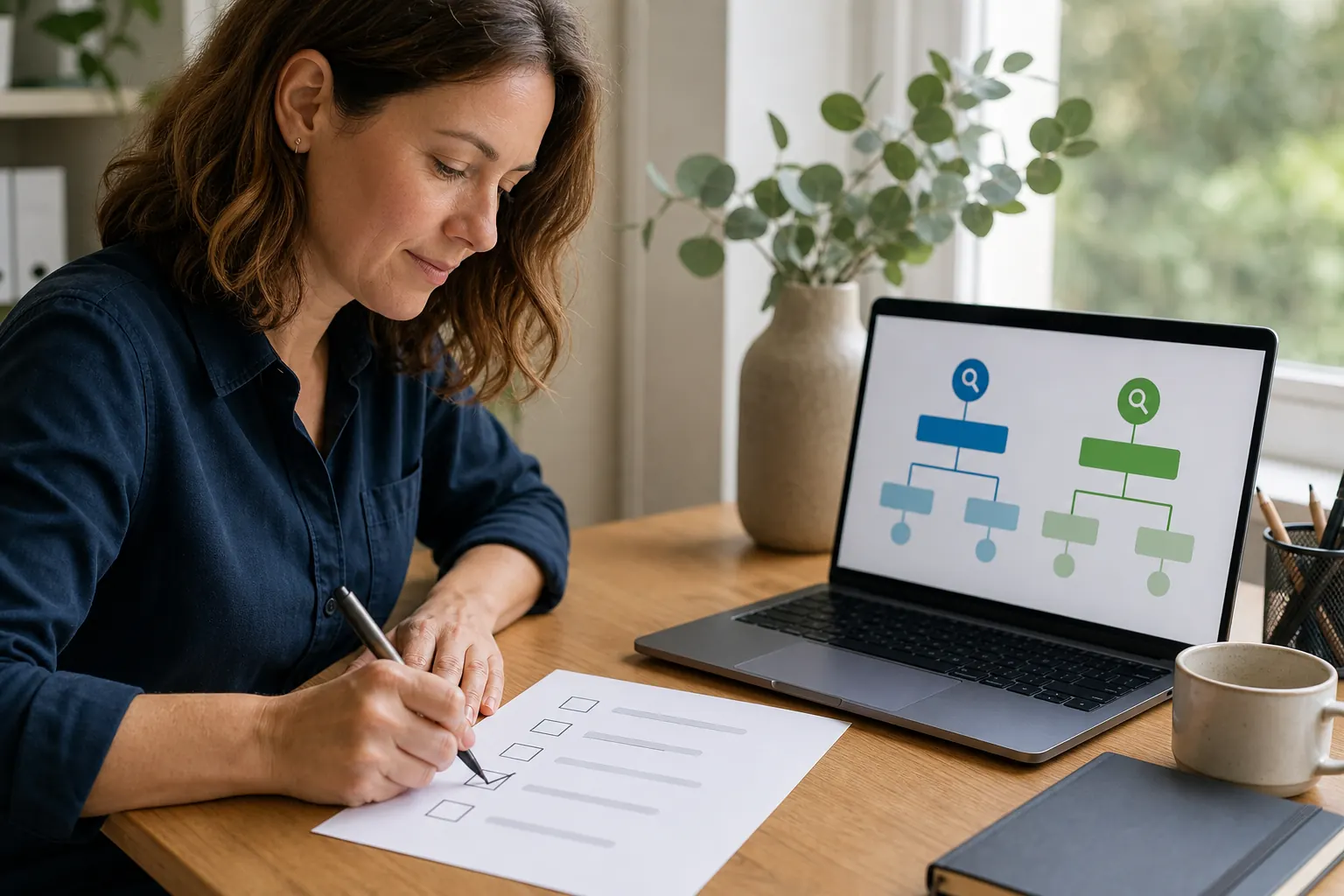 Decision checklist for choosing SEO or Google Ads