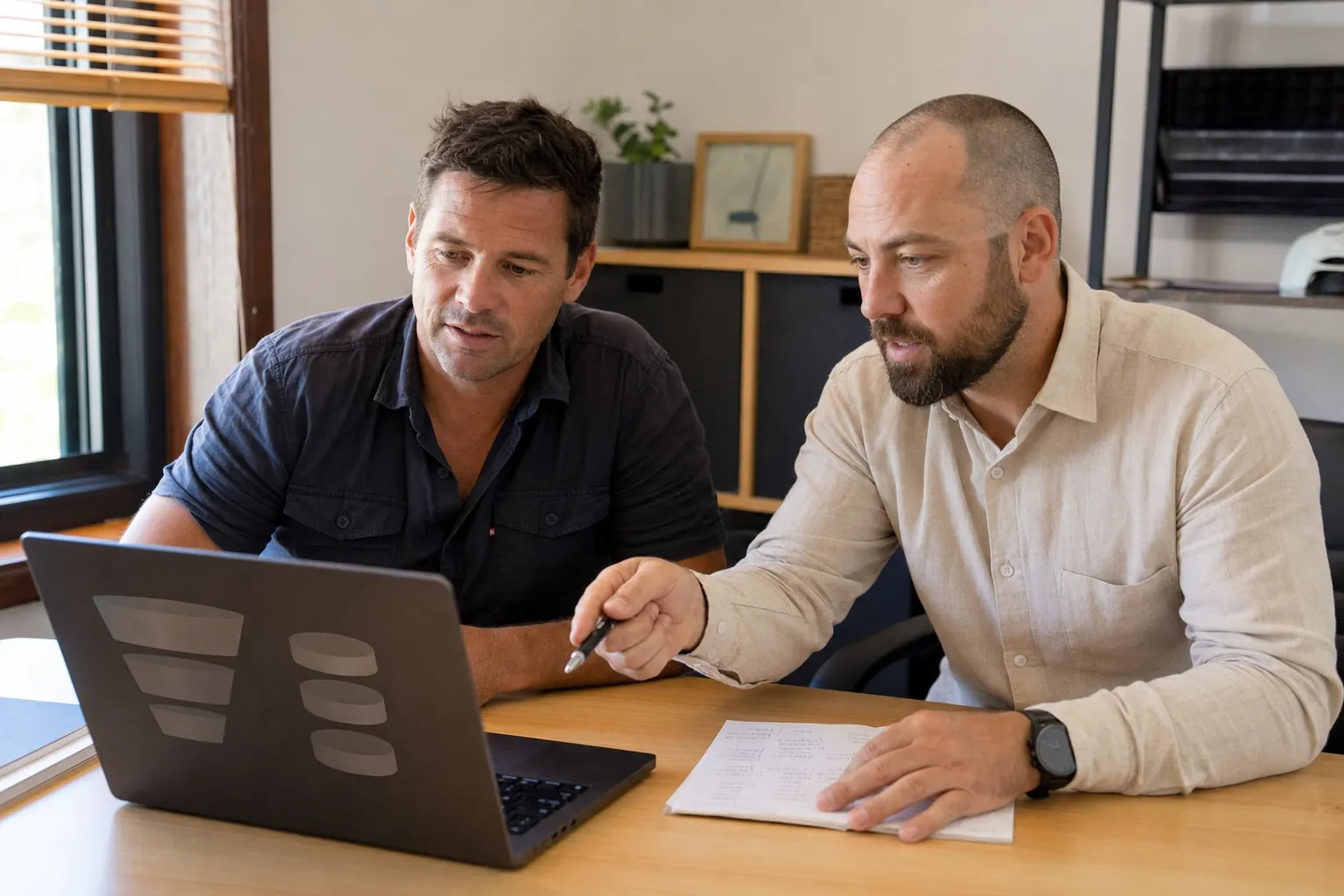 Small business team comparing lead quality from SEO and Google Ads