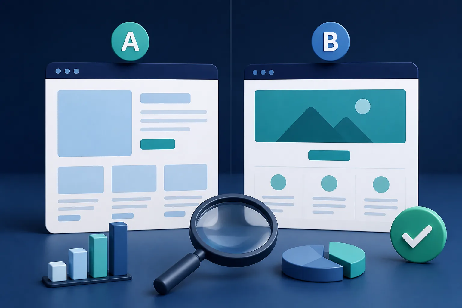 A/B testing website changes to increase website conversions