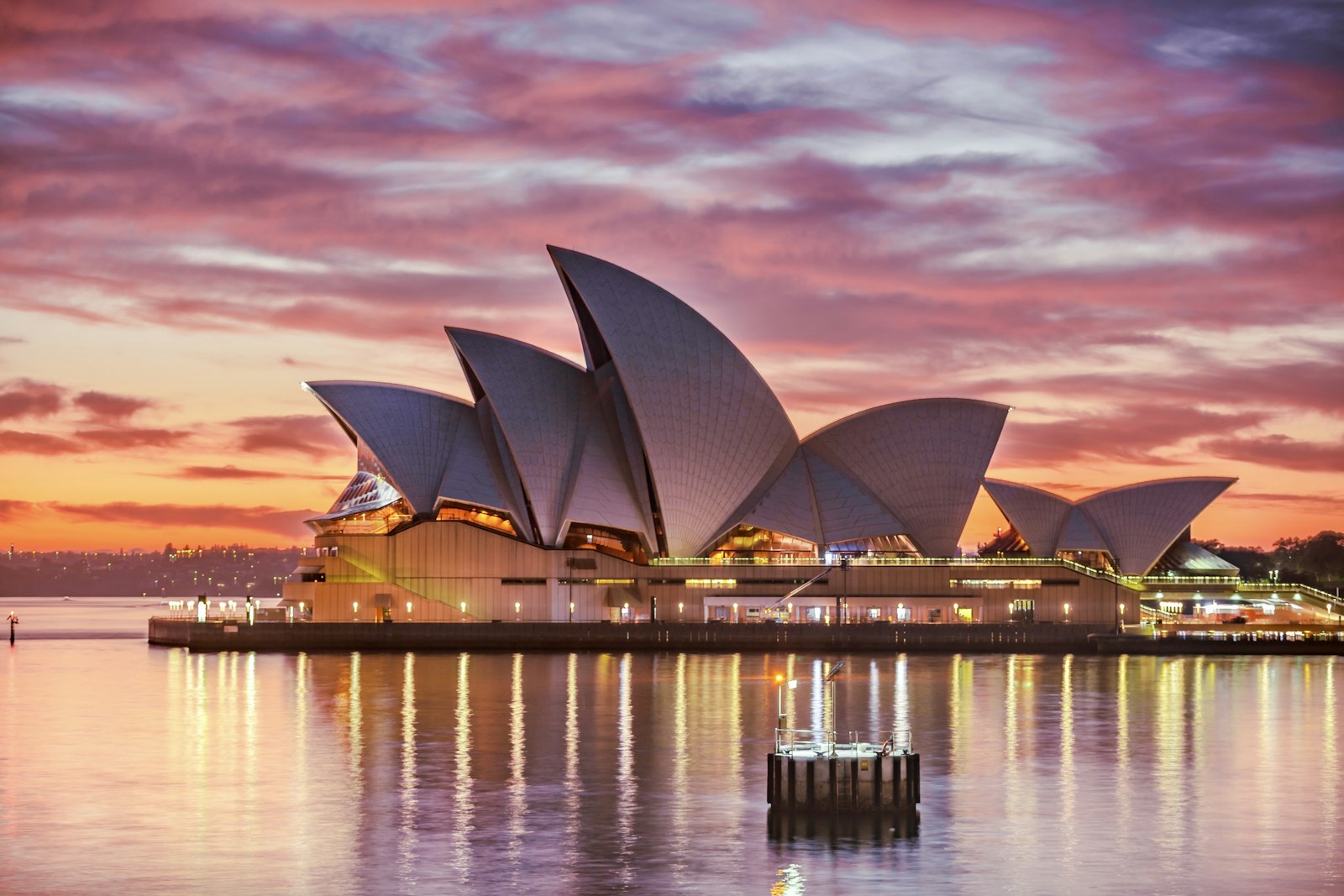 Sydney Harbour at dusk, where the team running the setup is based